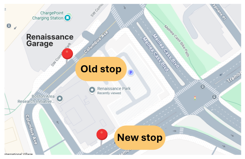Ren. Garage New Stop Map